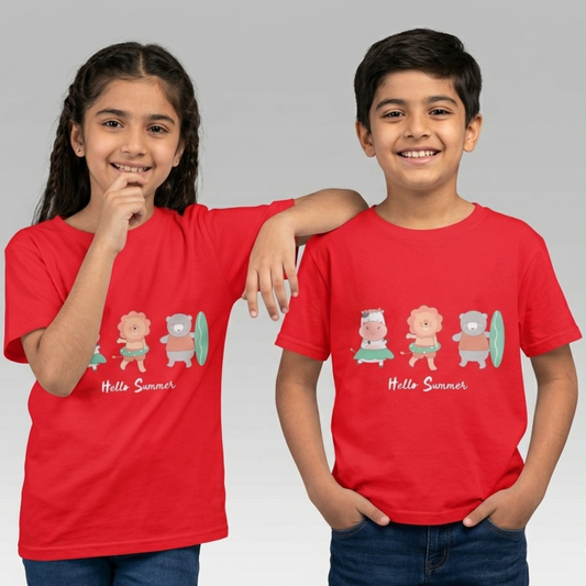 Red Animal Print T-Shirt