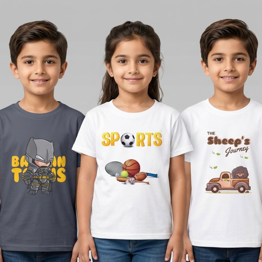 Kids Action & Adventure Tees ( Pack of 3)