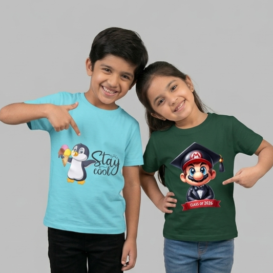 Mario Scholar & Penguin Tees (Pack of 2)