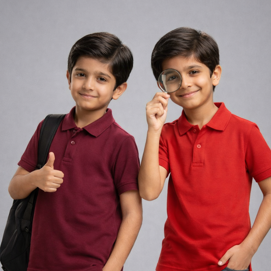 Maroon & Red Plain Polo (Pack of 2)