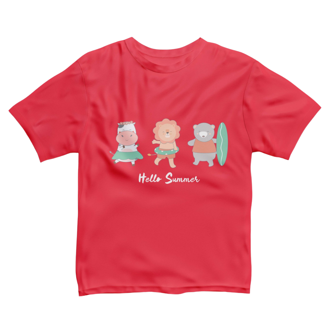 Red Animal Print T-Shirt